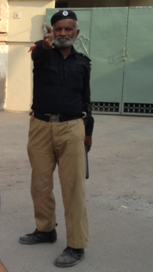 A Lahore cop on duty