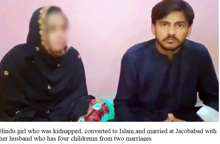 Another Hindu girl kidnapped,  converted,  married in Pakistan